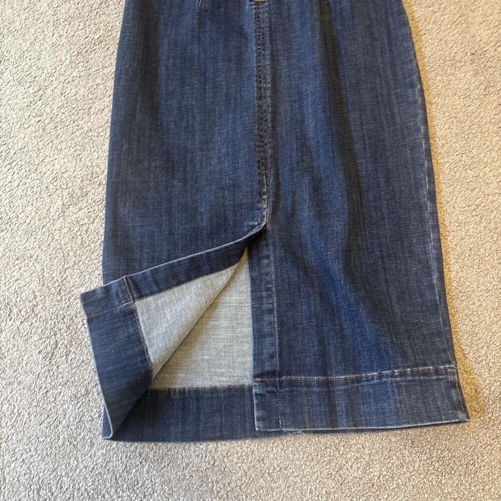 Anthropologie WHBM Women’s SL Denim Mini Sheath Dress Med Wash Sleeveless Sz 6 - Picture 10 of 16